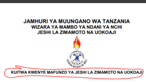 Walioitwa kwenye mafunzo ya jeshi la Zimamoto