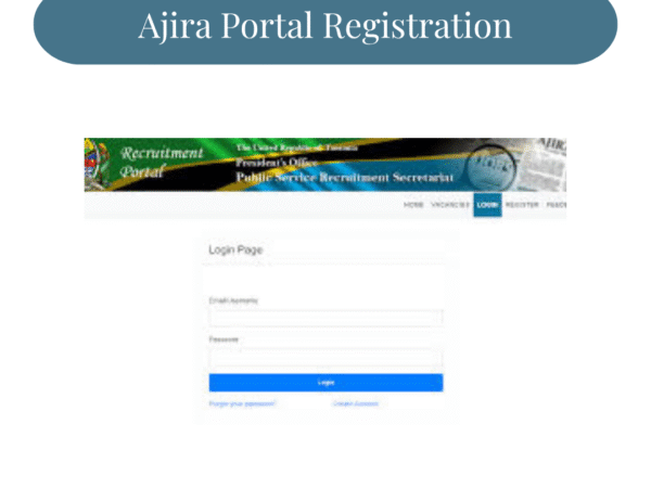 Ajira Portal Registration