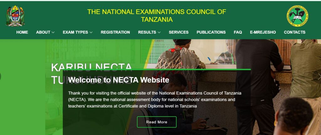NECTA website